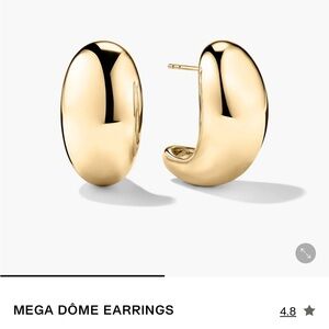 Mejuri Mega Dome Earrings in Good Vermeil